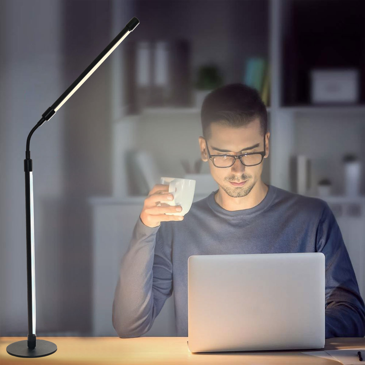 Rgb Desk Lamp Smart - Slimme Rgb kleurveranderende led-bureaulamp, multifunctionele in