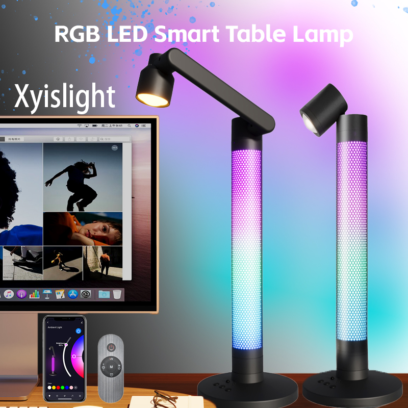 Rgb Desk Lamp Smart - Slimme Lezing Tafellamp Tuya Rgb Sfeer