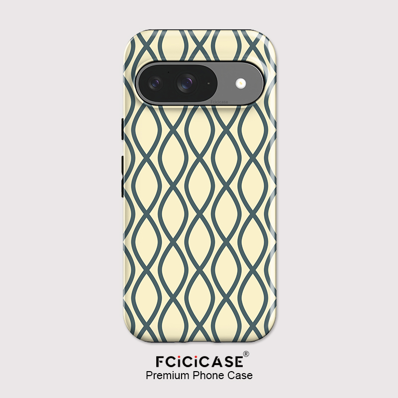 Google Pixel 9 Pro - Fcicicase Fashion Stripe Print Telefoonhoesje voor
