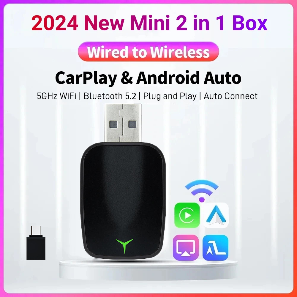 Gadgets For Electronics - Nieuwe Bedraad Naar Draadloze Carplay Android