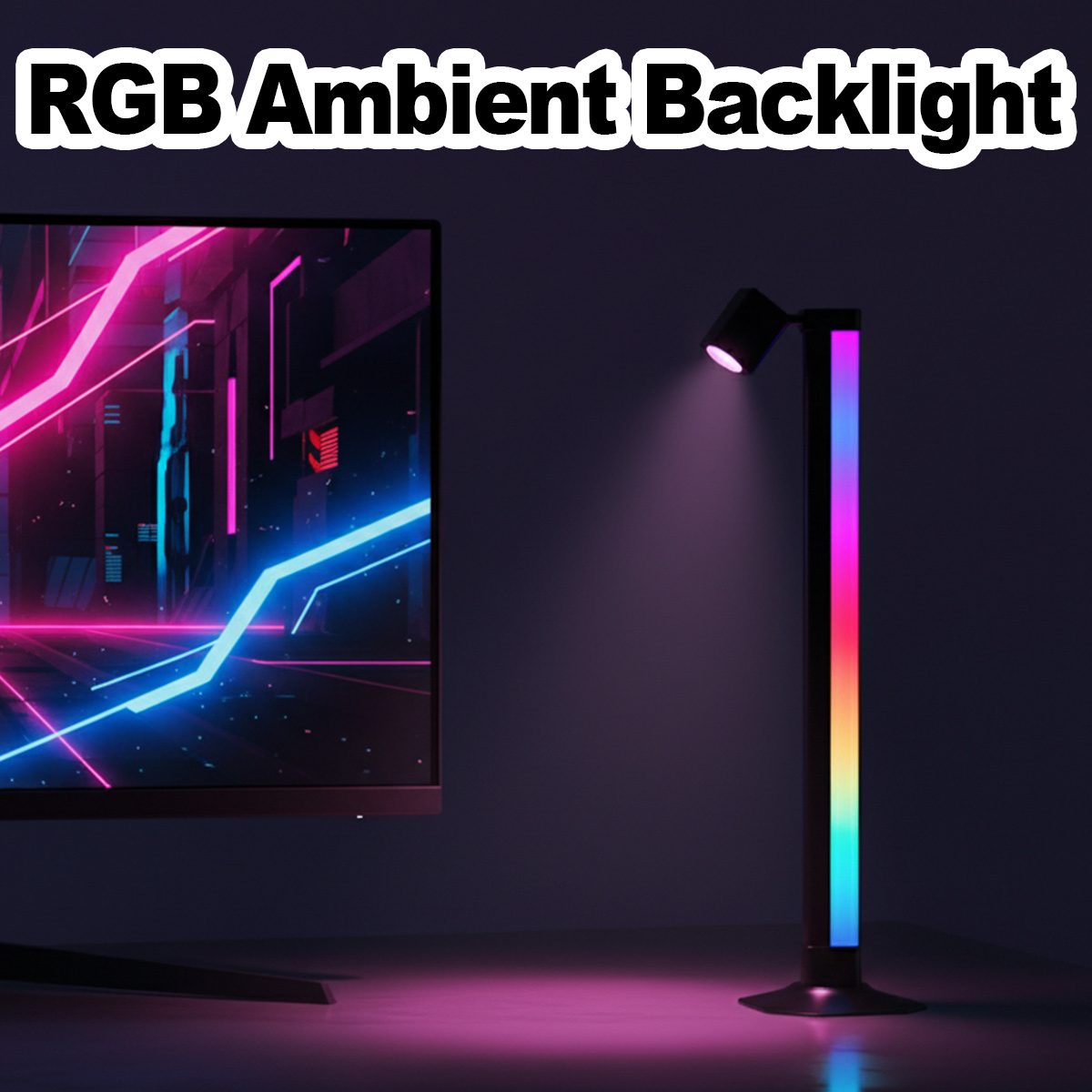 Rgb Desk Lamp Smart - Slimme LED RGB lichtbalk met muziek