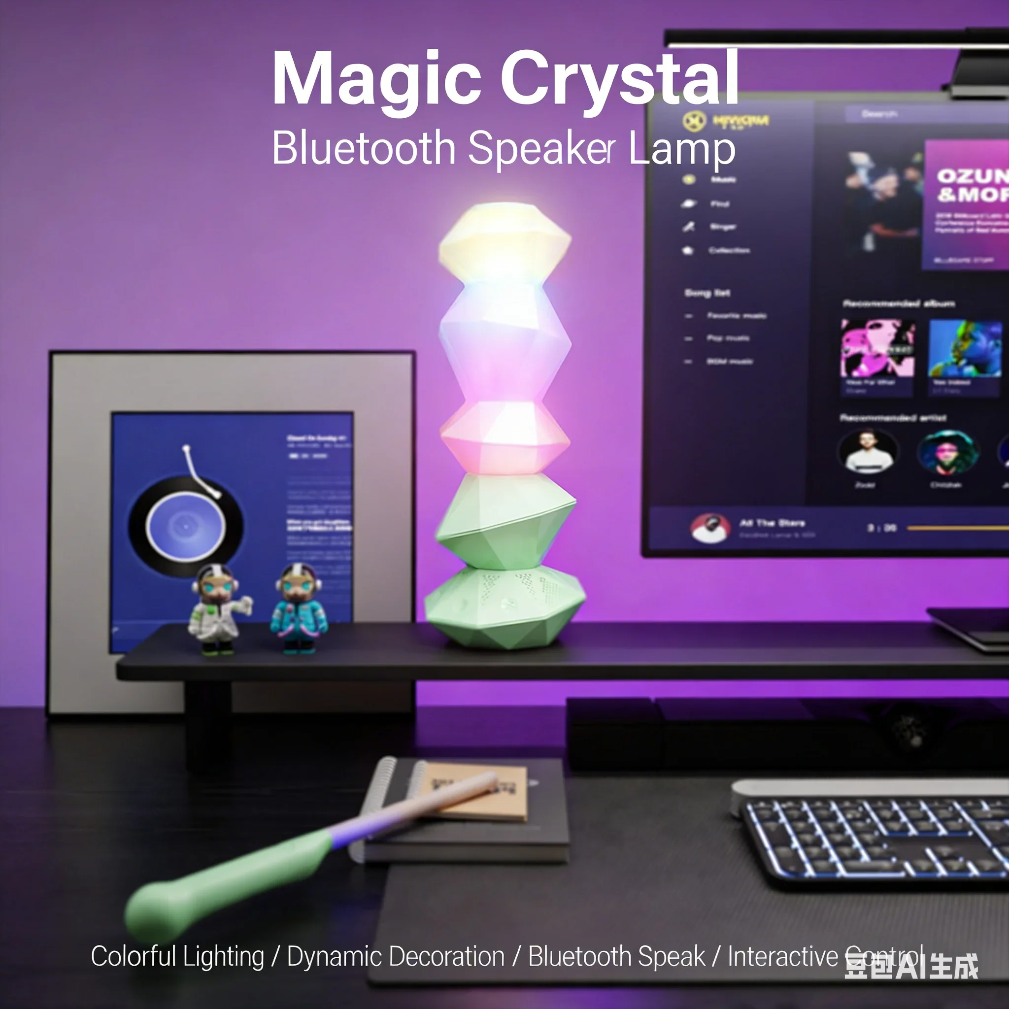 Nieuwe creatieve slimme Blueto - Rgb Desk Lamp Smart recensie en prijs