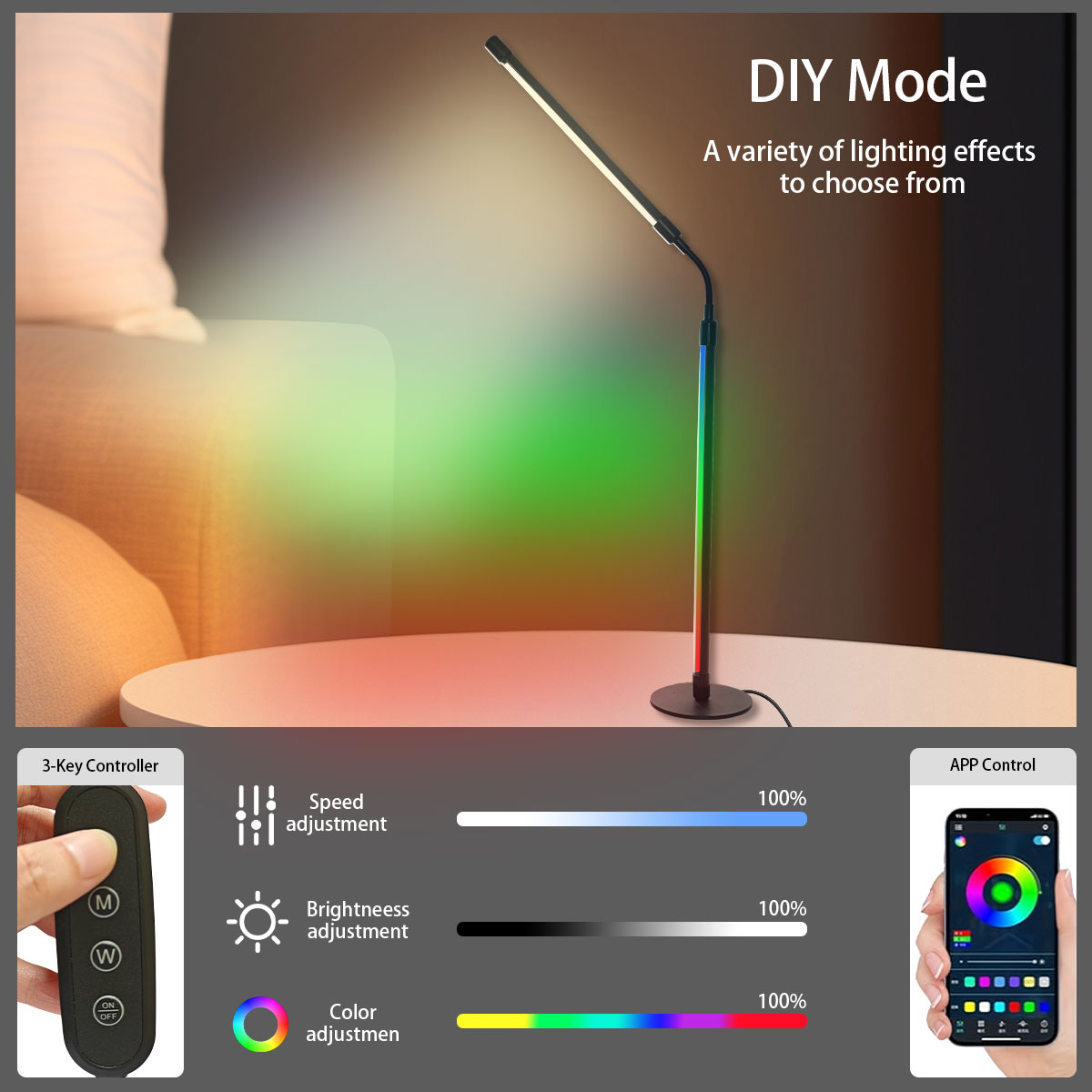 Slimme Rgb kleurveranderende l - Rgb Desk Lamp Smart recensie en prijs