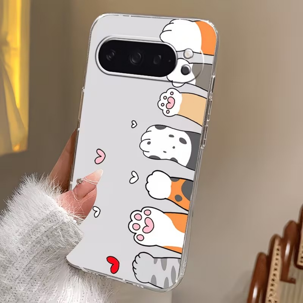 Cartoon kattenpootjes print kr - Google Pixel 8A recensie en prijs