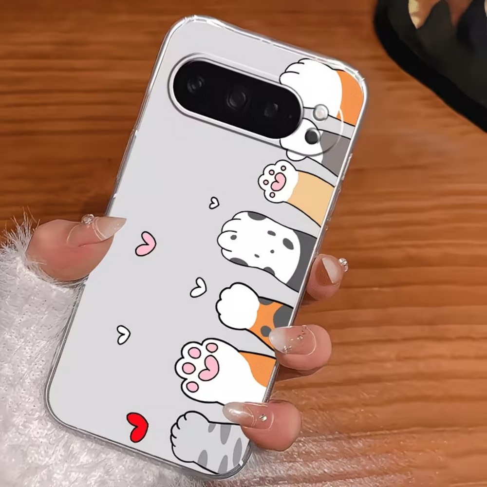 Cartoon kattenpootjes print kr - Google Pixel 8A recensie en prijs
