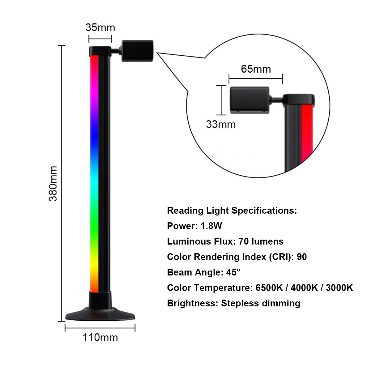 Slimme LED RGB lichtbalk met m - Rgb Desk Lamp Smart recensie en prijs